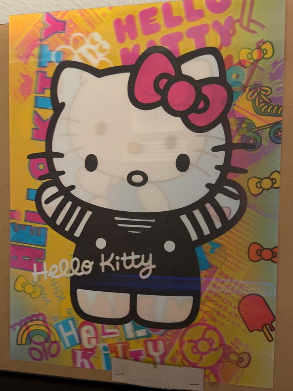 Hello Kitty Pink Bow Pop Art 3D Poster Vibrant
16x12
